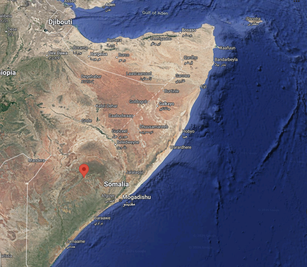 Satellite Image of Somalia